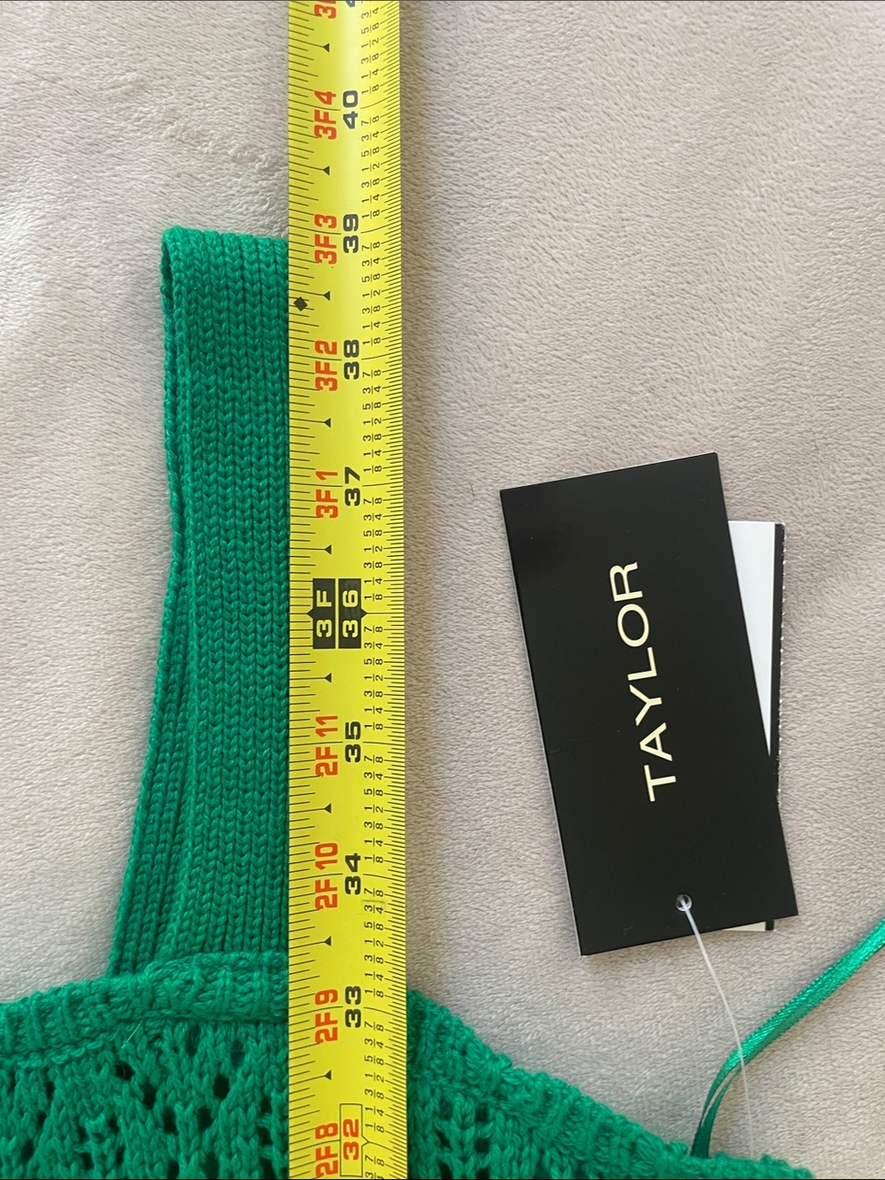 Taylor Emerald Crochet Mini Dress - Picture 8 of 9